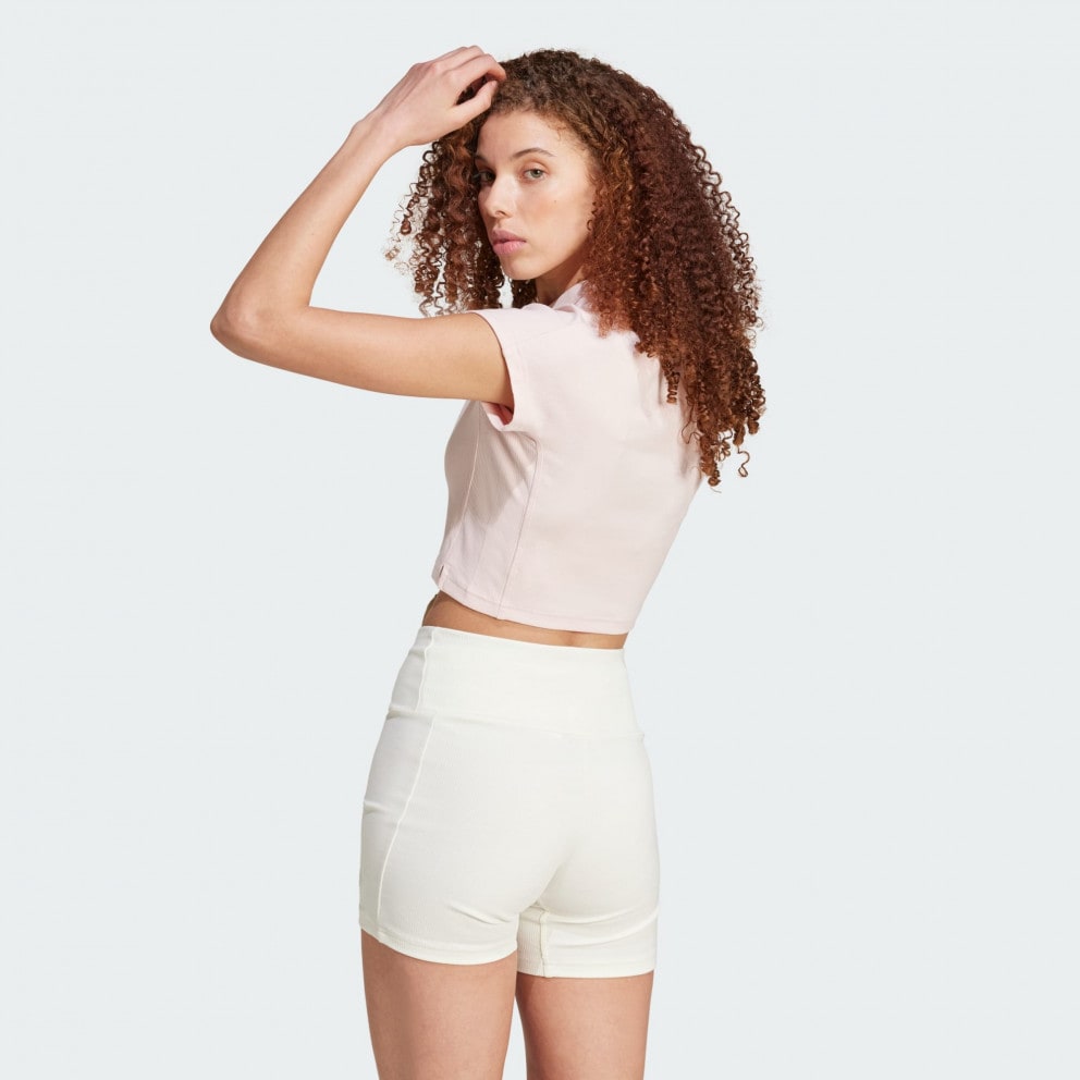 adidas Lounge Ribbed Crop Tee