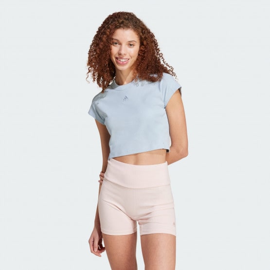 adidas Lounge Ribbed Crop Tee