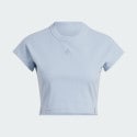 adidas Lounge Ribbed Crop Tee