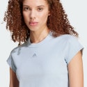 adidas Lounge Ribbed Crop Tee