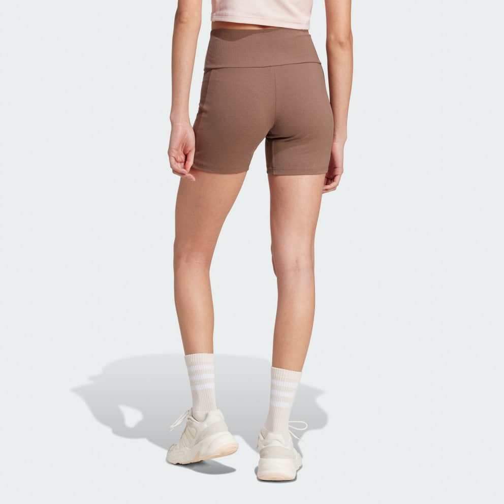 adidas Lounge Ribbed High-Waist Bike Shorts