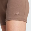adidas Lounge Ribbed High-Waist Bike Shorts