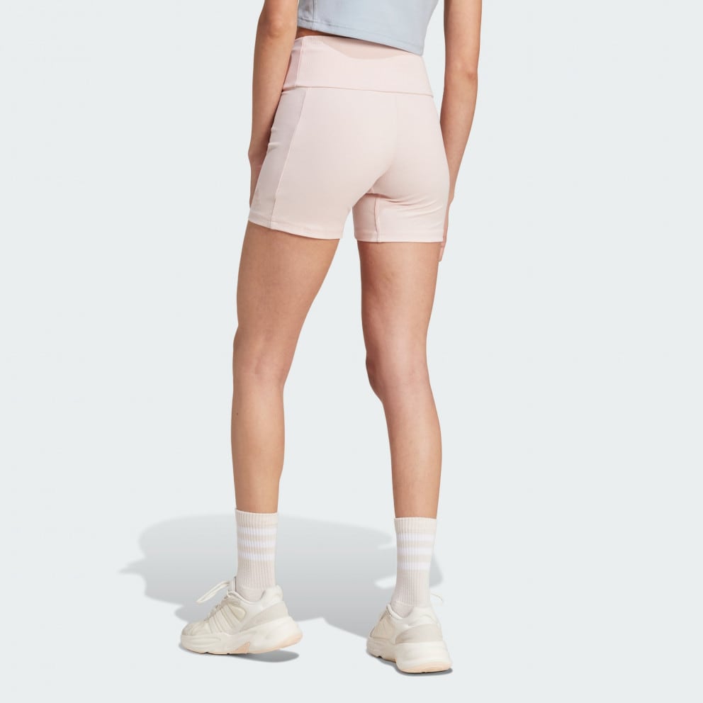 adidas Lounge Ribbed High-Waist Bike Shorts