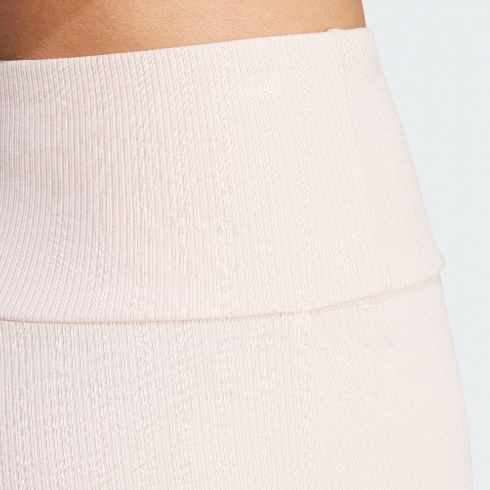 adidas Lounge Ribbed High-Waist Bike Shorts