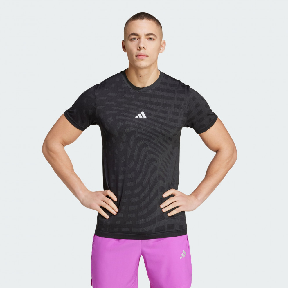 adidas Gym Training Seamless Tee Black Grey Six IM7485
