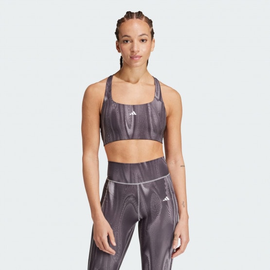 adidas Powerimpact Training Medium-Support 3-Stripes Bra