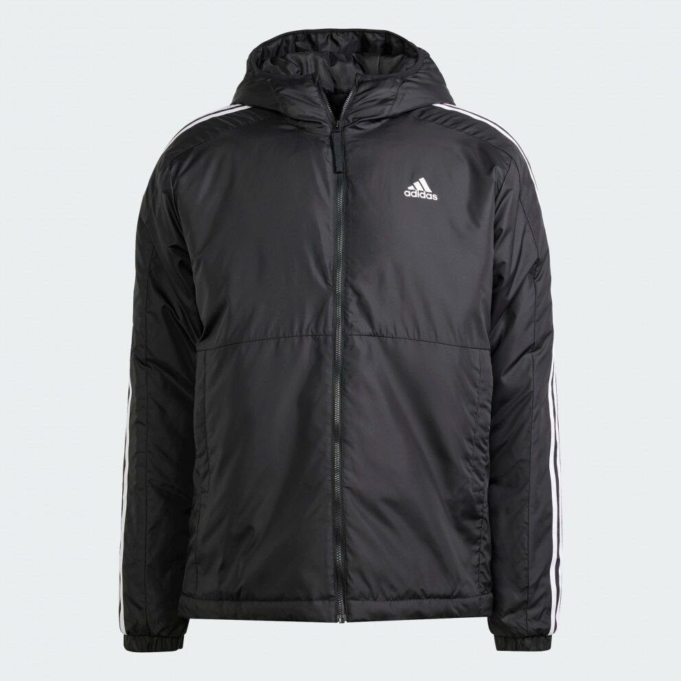 adidas Essentials 3-Stripes Insulated Hooded Jacket