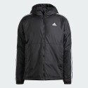 adidas Essentials 3-Stripes Insulated Hooded Jacket