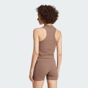 adidas Lounge Ribbed Crop Tank Top