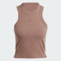 adidas Lounge Ribbed Crop Tank Top