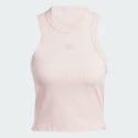 adidas Lounge Ribbed Crop Tank Top
