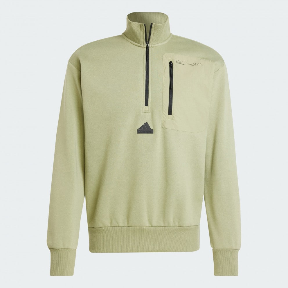 adidas City Escape Fleece Half-Zip Sweatshirt