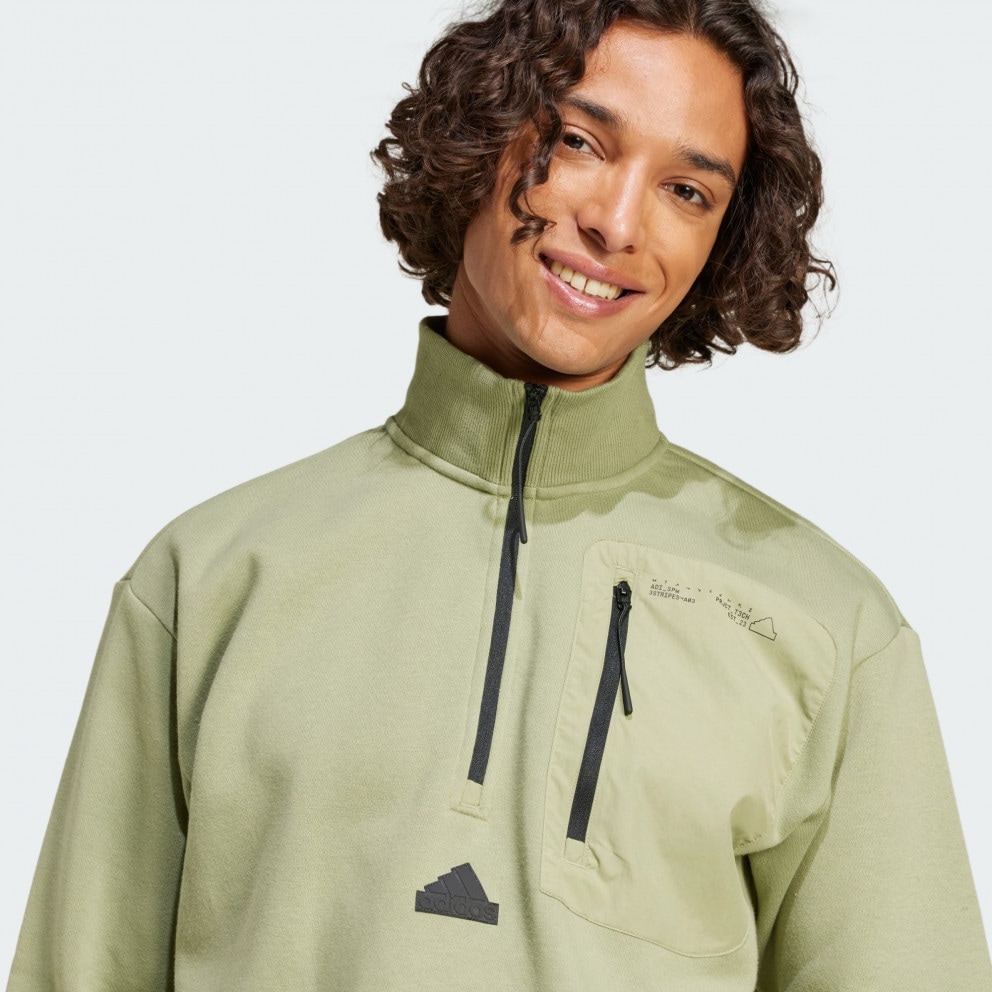 adidas City Escape Fleece Half-Zip Sweatshirt