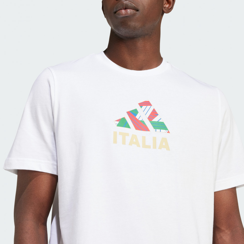 adidas Italy Football Fan Graphic Men's T-shirt