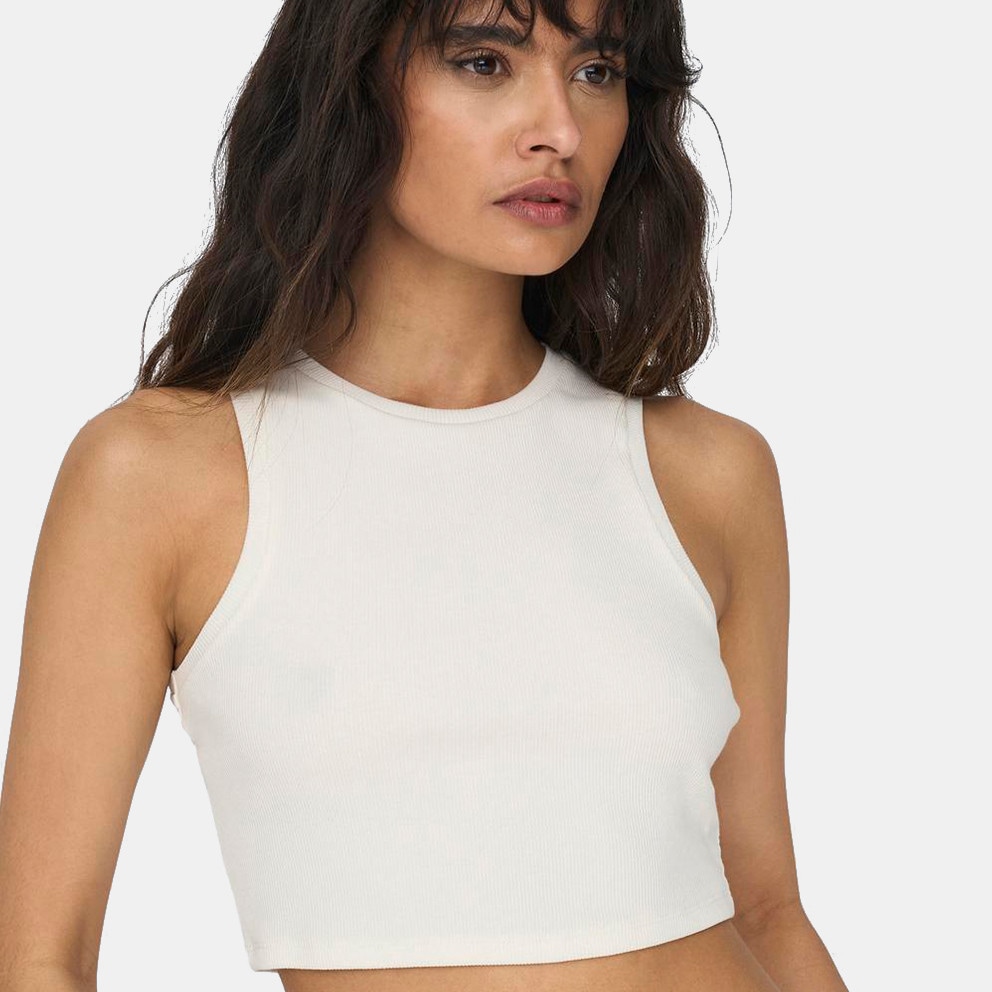 Only Cropped Γυναικείο Αμάνικο T-Shirt