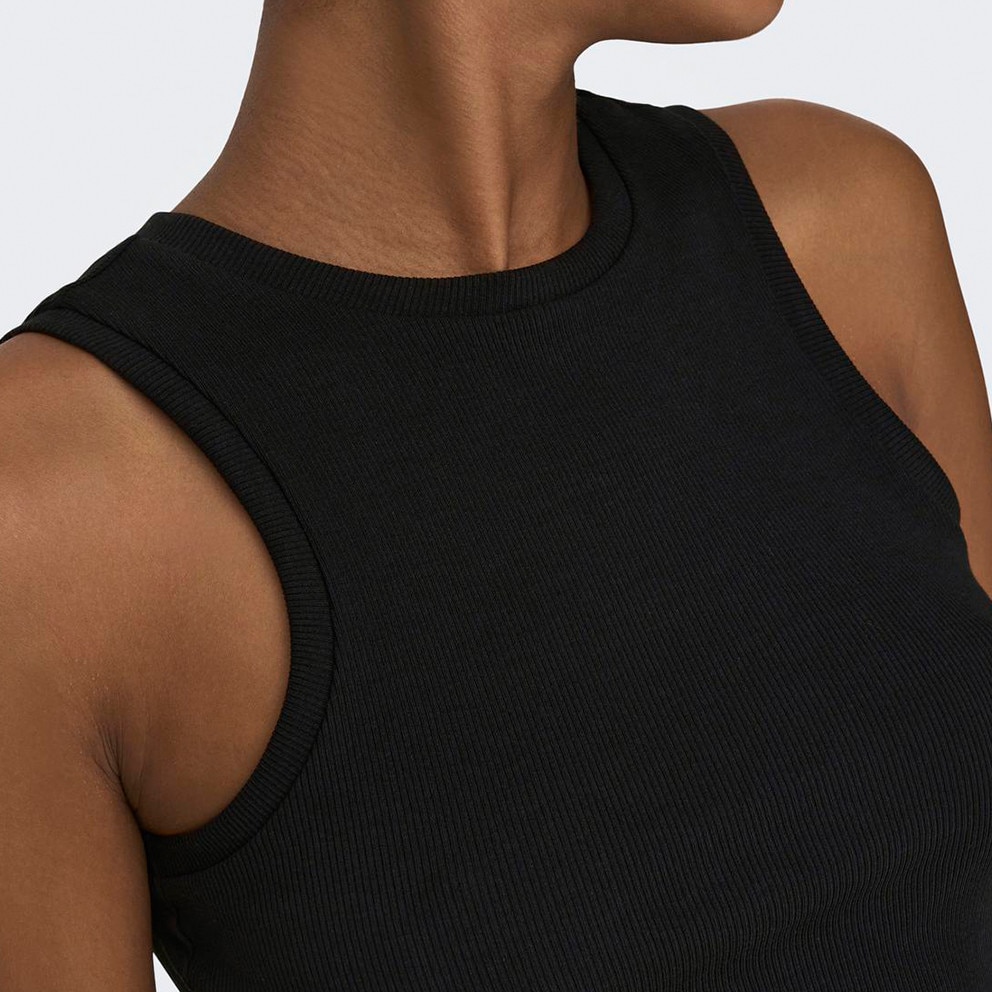 Only Cropped Γυναικείο Αμάνικο T-Shirt