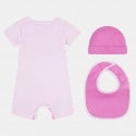 Nike 3Pc Romper, Hat, Bib Set