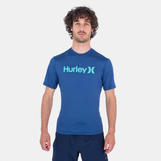 Hurley Oao Quickdry Rashguard Ss Μπλουζα Ανδρικο