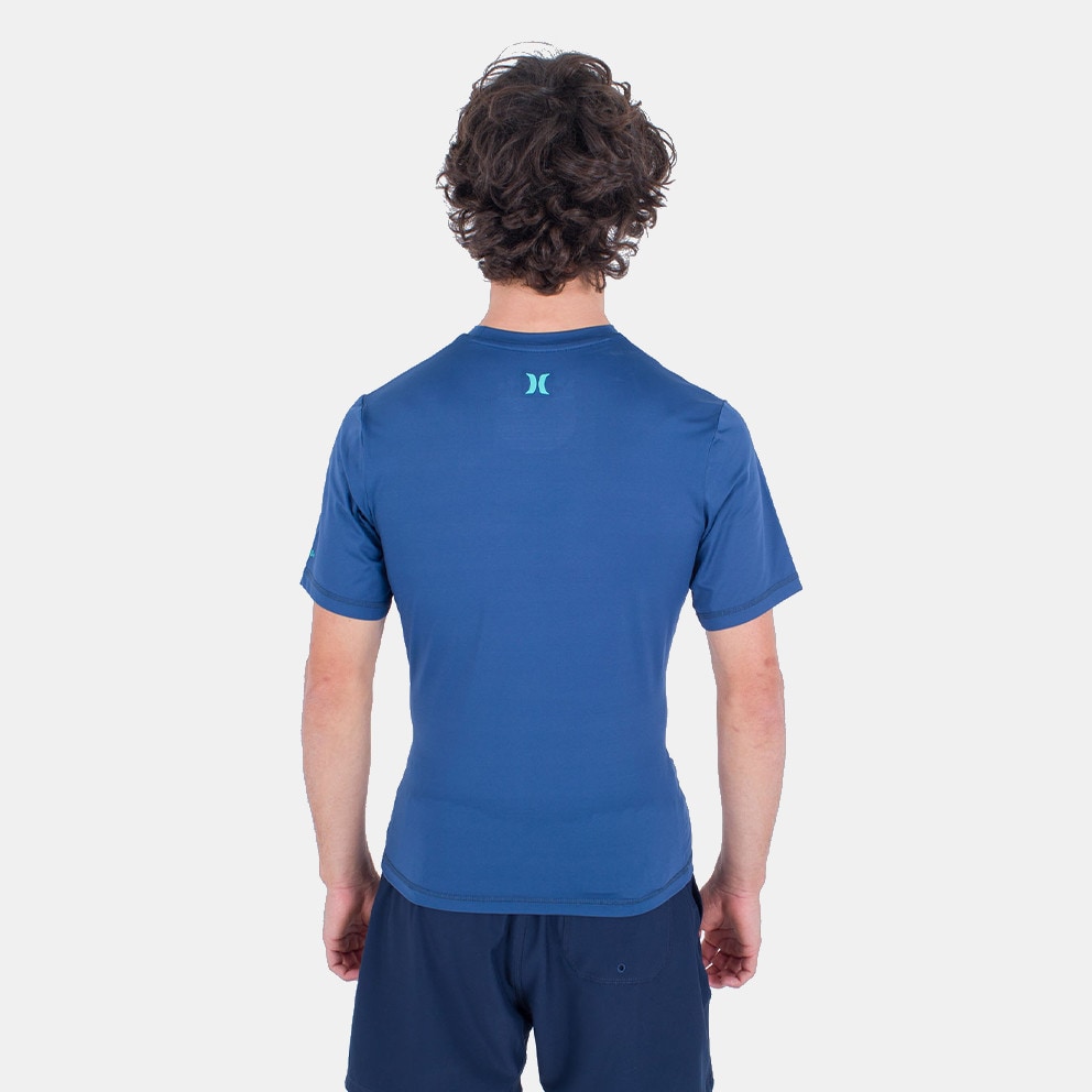 Hurley Oao Quickdry Rashguard Ss Μπλουζα Ανδρικο