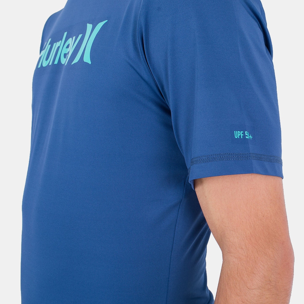 Hurley Oao Quickdry Rashguard Ss Μπλουζα Ανδρικο