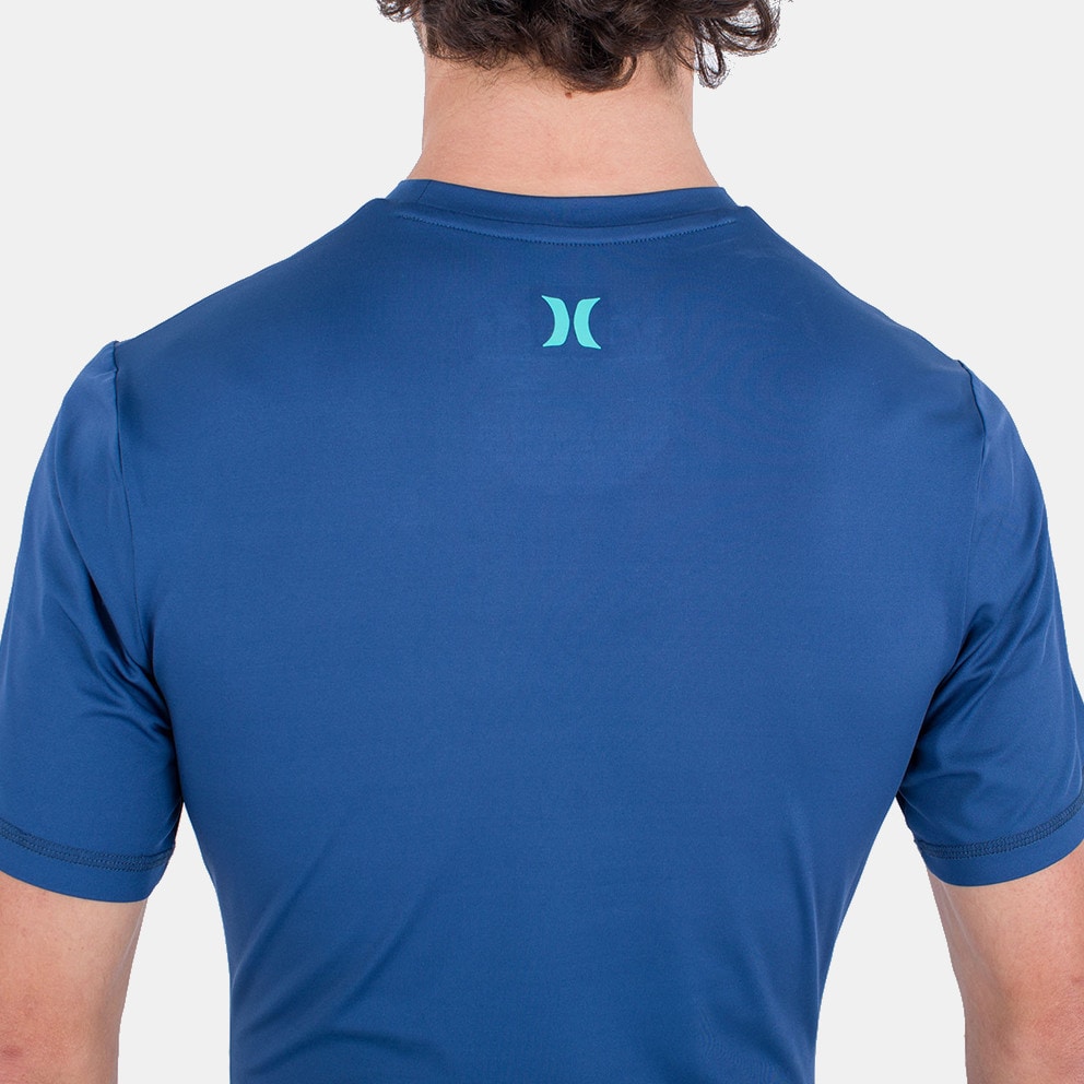 Hurley Oao Quickdry Rashguard Ss Μπλουζα Ανδρικο