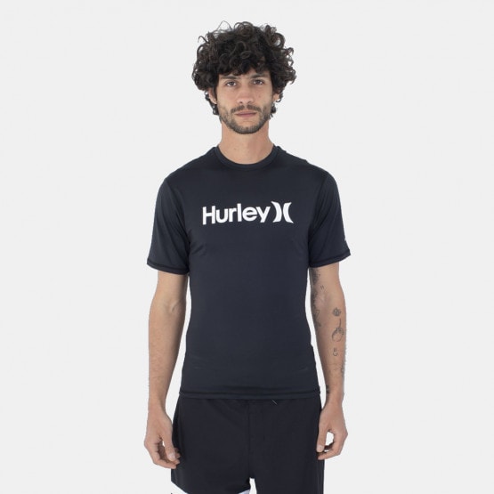 Hurley Oao Quickdry Rashguard Ss Μπλουζα Ανδρικο