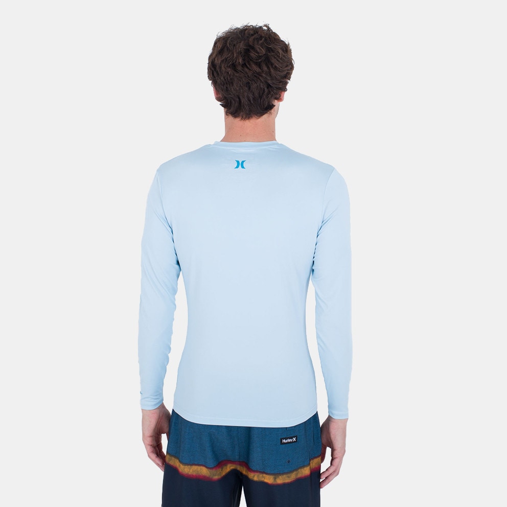 Hurley Oao Quickdry Rashguard Ls Μπλουζα Ανδρικο SEA HAZE