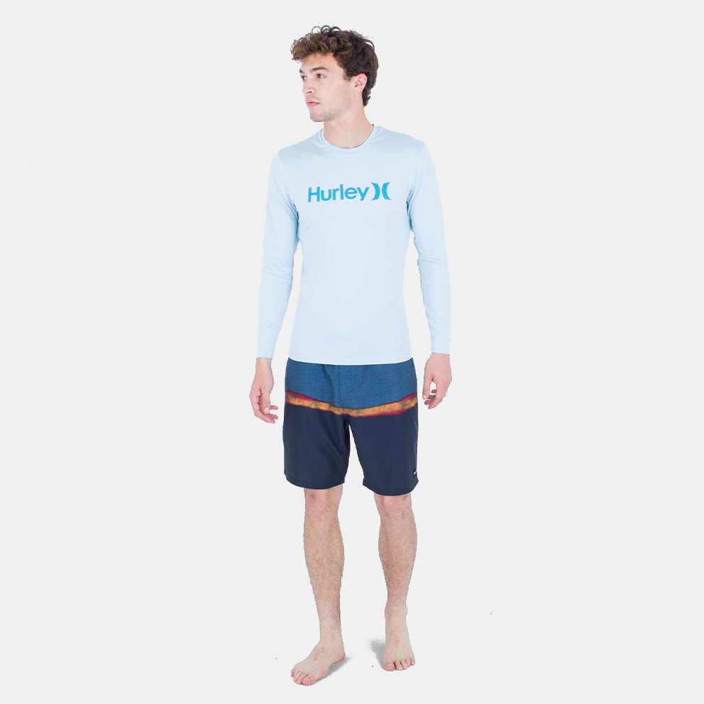 Hurley Oao Quickdry Rashguard Ls Μπλουζα Ανδρικο