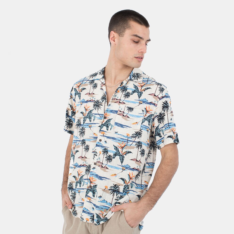 Hurley Hurley Linen Rincon Camp Ss Πουκαμισο Ανδρικο (9000179851_1554)