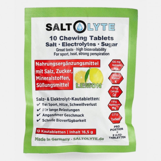 Saltolyte 10 Salt & Electrolytes Chewing Tablets Lemon