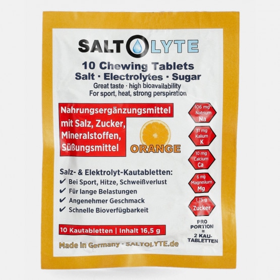 Saltolyte 10 Salt & Electrolytes Chewing Tablets Οrange
