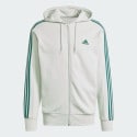 adidas Essentials French Terry 3-Stripes Full-Zip Hoodie