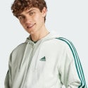 adidas Essentials French Terry 3-Stripes Full-Zip Hoodie