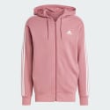 adidas Essentials French Terry 3-Stripes Full-Zip Hoodie