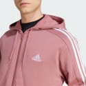 adidas Essentials French Terry 3-Stripes Full-Zip Hoodie