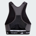 adidas Techfit Medium-Support High-Neck Colorblock Bra