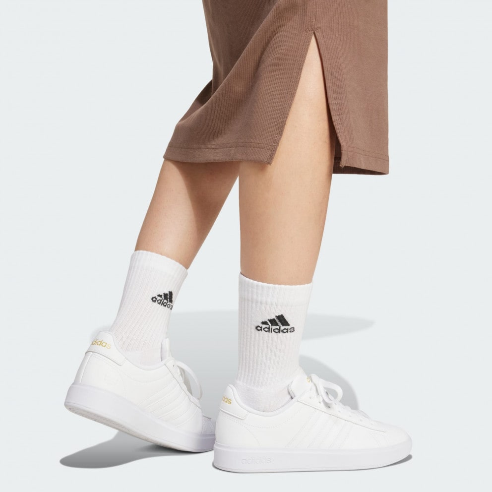 adidas All Szn Rib Fitted Midi Dress