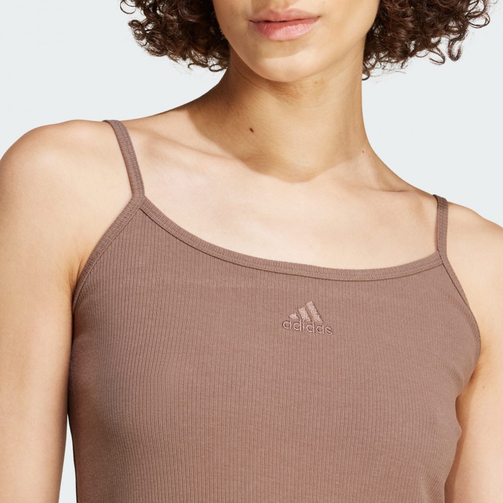 adidas All Szn Rib Fitted Midi Dress