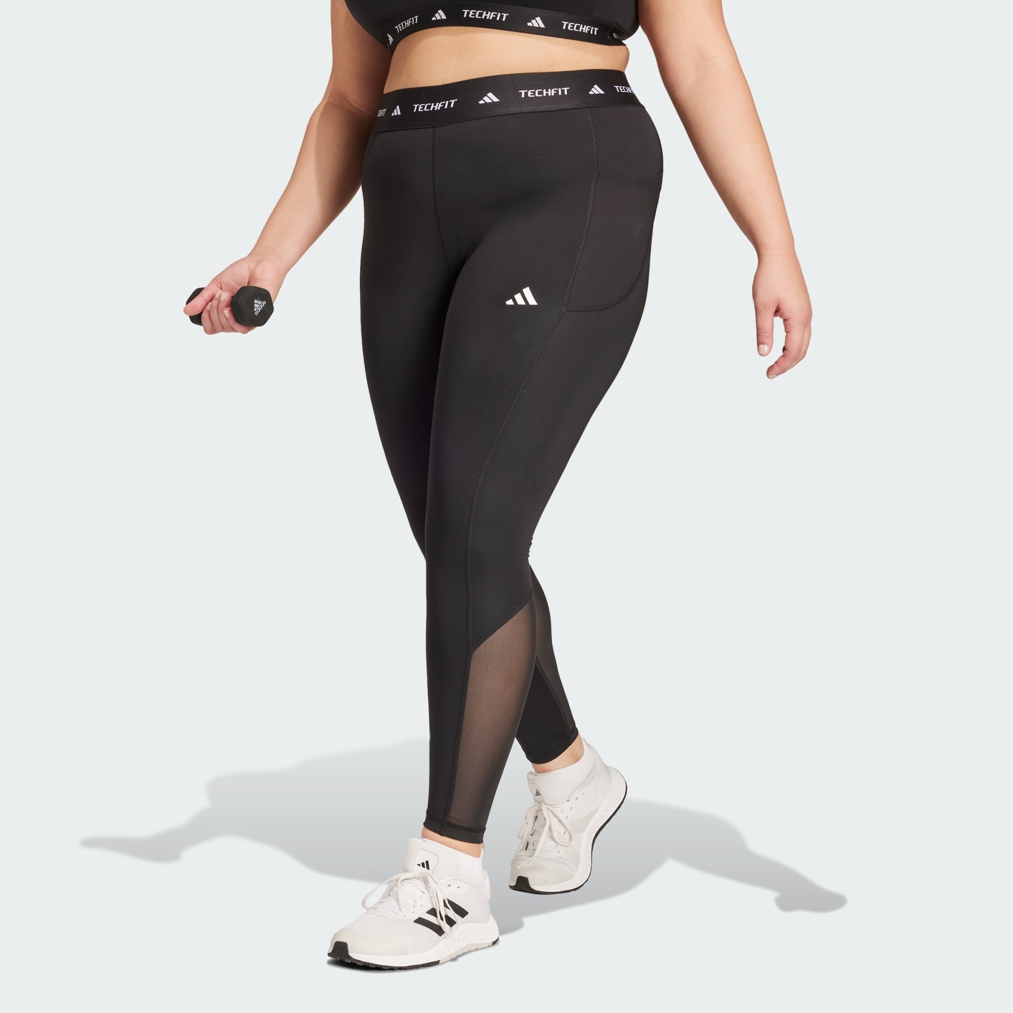  adidas Techfit Stash Pocket Full-Length Leggings (Plus Si (9000196371_1469) 2025