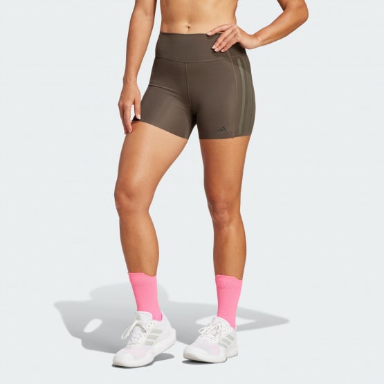 adidas Optime 4-Inch Raw-Cut-Hem Leggings