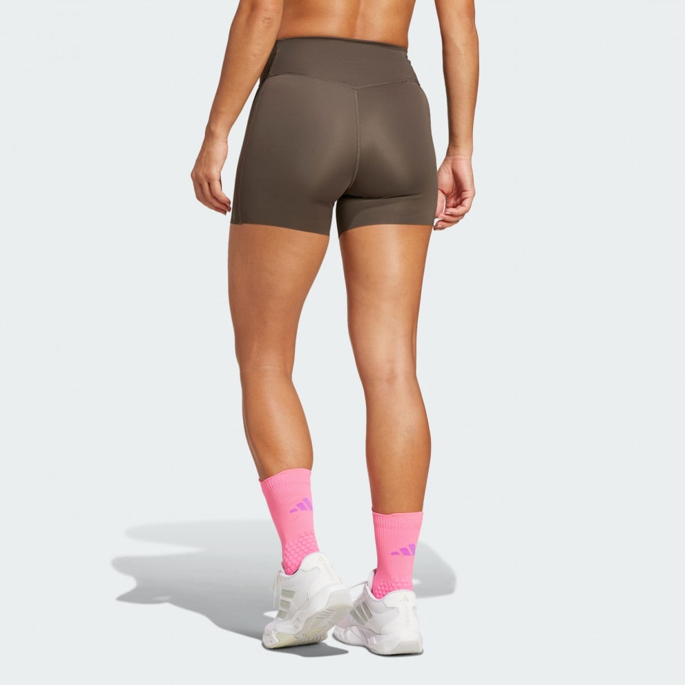 adidas Optime 4-Inch Raw-Cut-Hem Leggings
