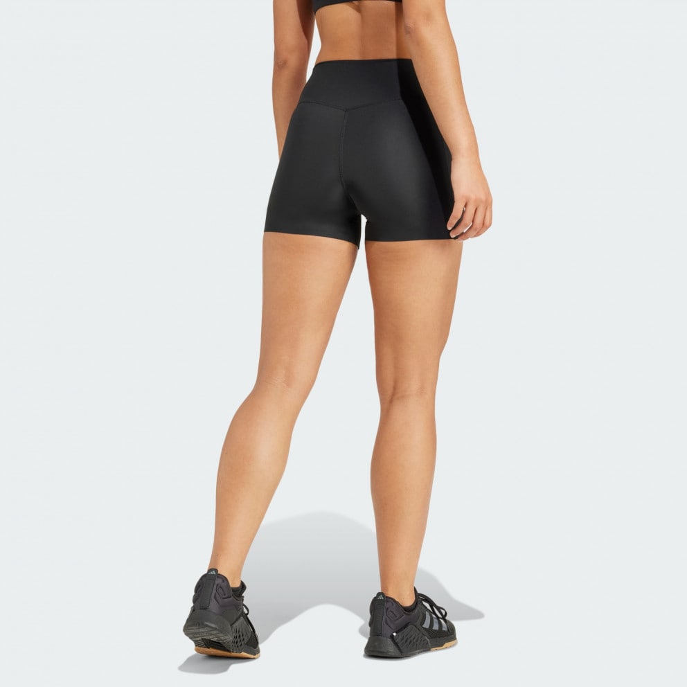 adidas Optime 4-Inch Raw-Cut-Hem Leggings
