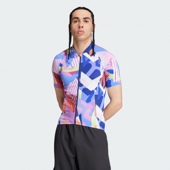 adidas Essentials 3-Stripes Pattern Clash Cycling Jersey