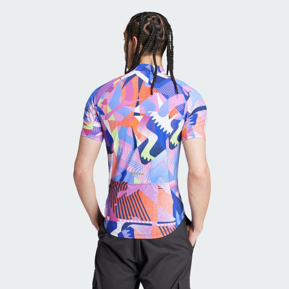 adidas Essentials 3-Stripes Pattern Clash Cycling Jersey