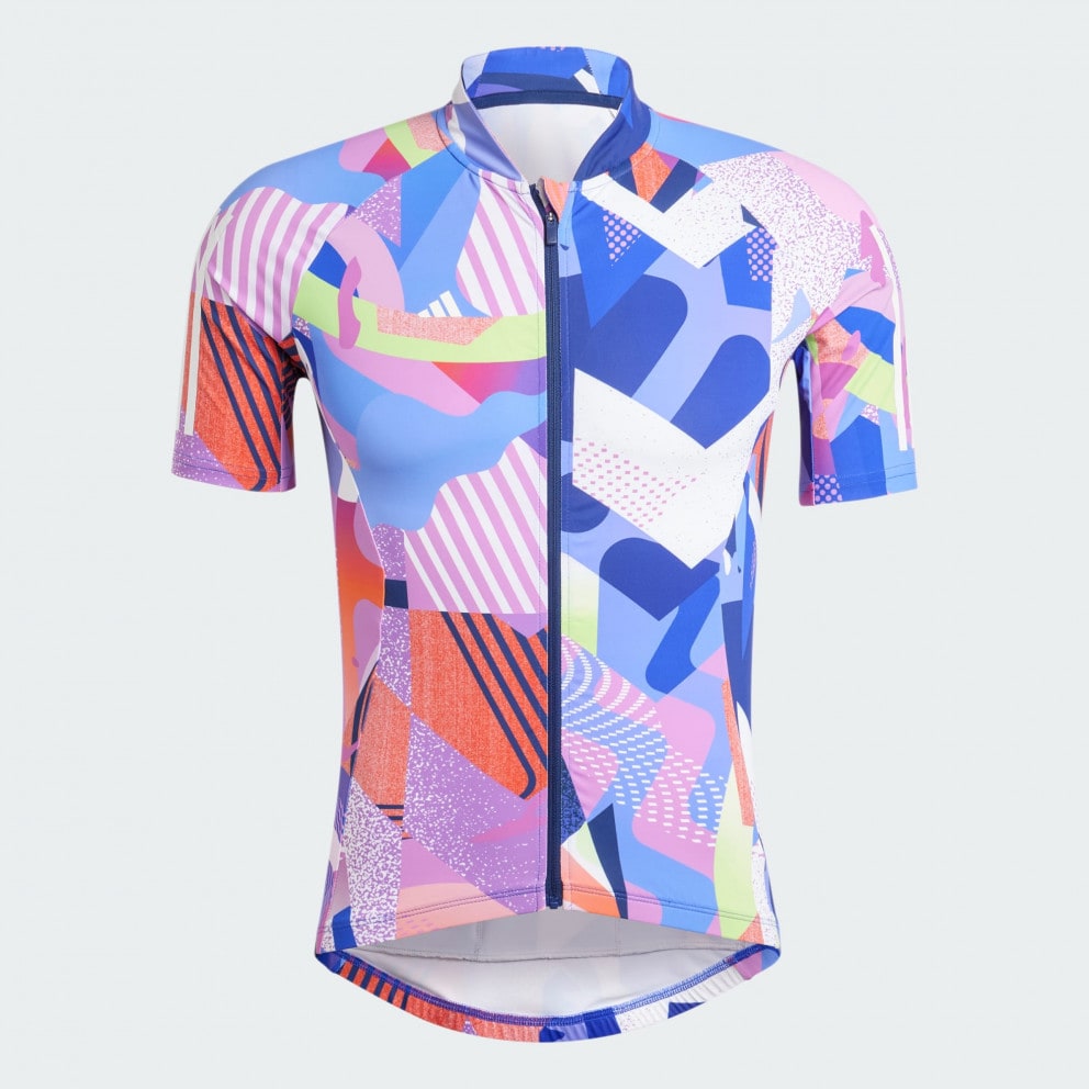 adidas Essentials 3-Stripes Pattern Clash Cycling Jersey