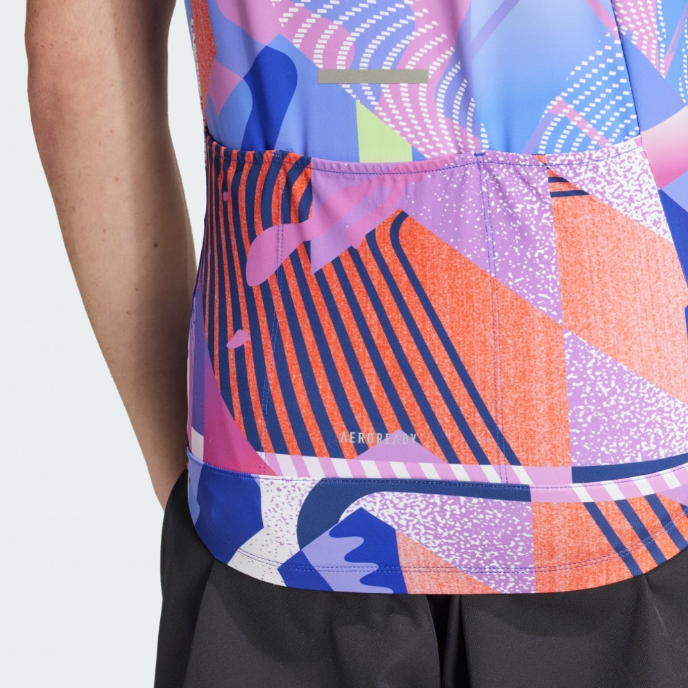 adidas Essentials 3-Stripes Pattern Clash Cycling Jersey