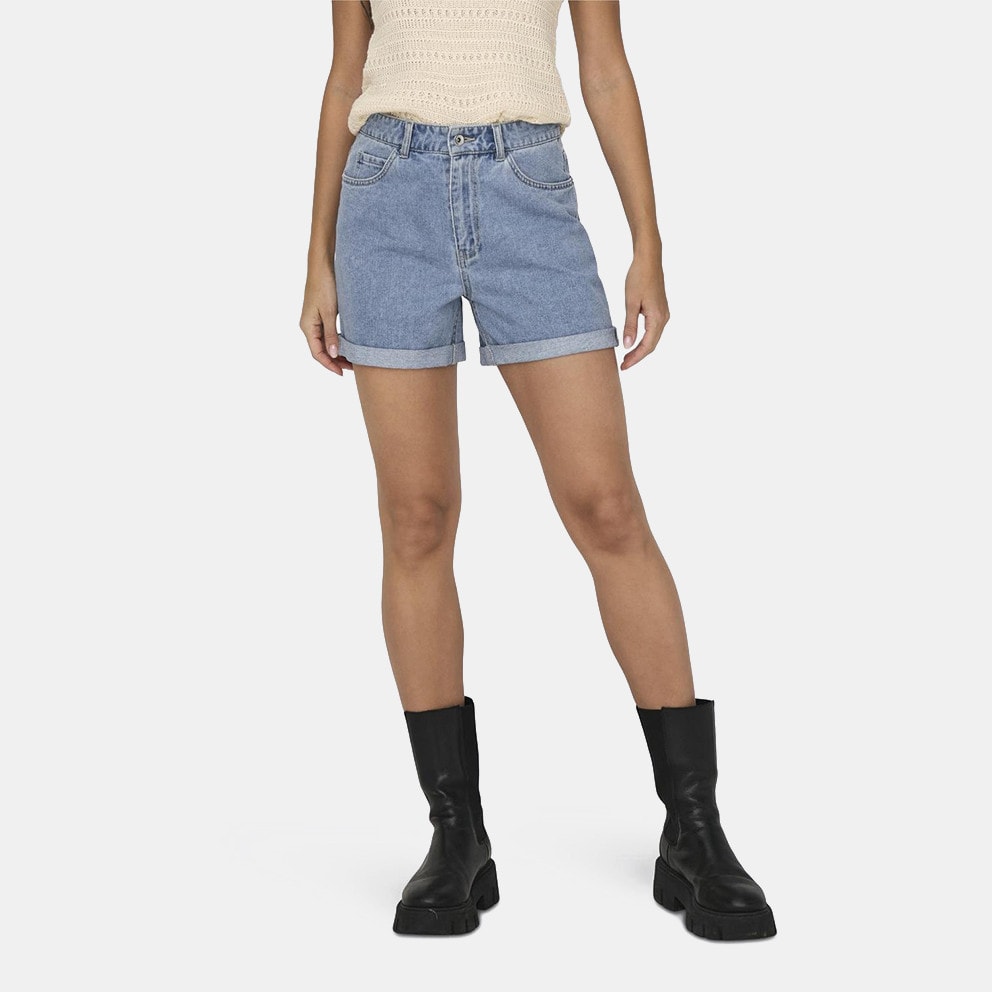Only Onlvega Hw Mom Dnm Shorts Noos