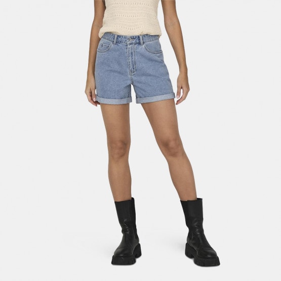 Only Onlvega Hw Mom Dnm Shorts Noos