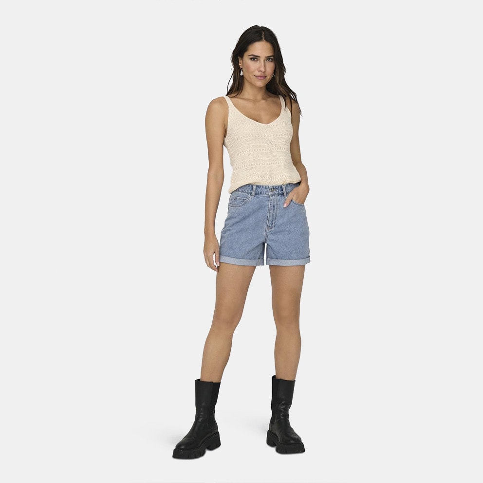 Only Onlvega Hw Mom Dnm Shorts Noos