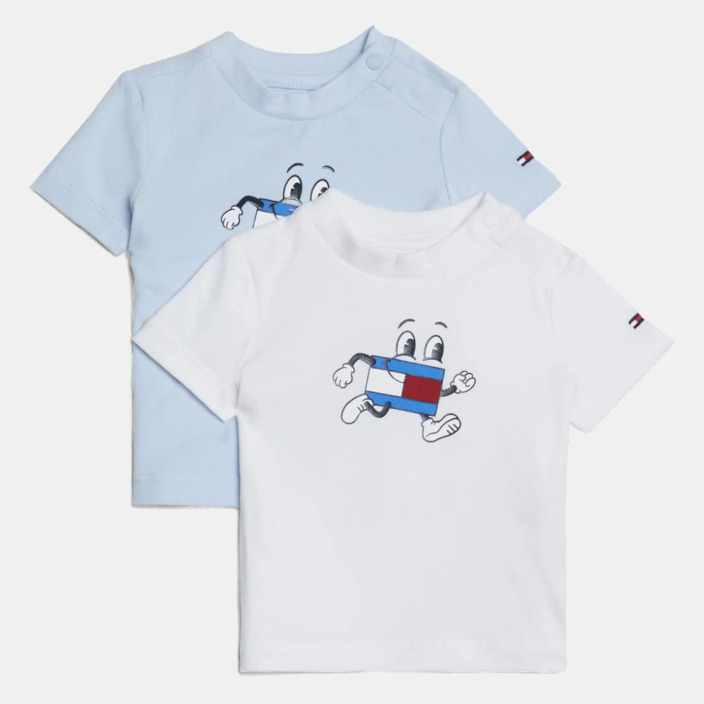 Tommy Jeans Baby Flag Tee 2 Pack Σετ Δώρου